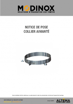 Collier aimanté et rosace bords tombés