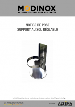 Support au sol réglable